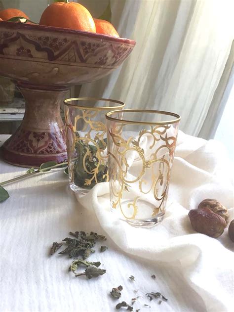 Set Of Tea Glasses Arabesque Gold Scents Feel