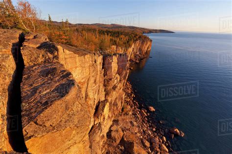 Palisade Head Overlooking Lake Superior In Tettegouche State Park