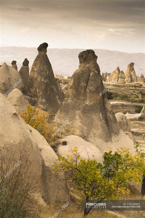 Turkey Cappadocia Goereme National Park Rock Formations — Tuff Rocks