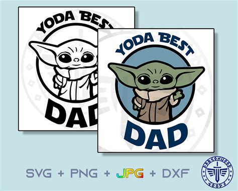 Yoda Best Dad Svg Png  Digital Cricut Dad Sign Etsy