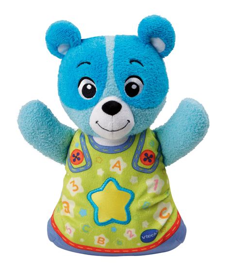 Vtech Soothing Songs Bear Blue Plush Baby Crib Toy With Music