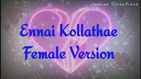 All i want for christmas is you. Ennai Kollathae Female Version | WhatsApp Status video ...