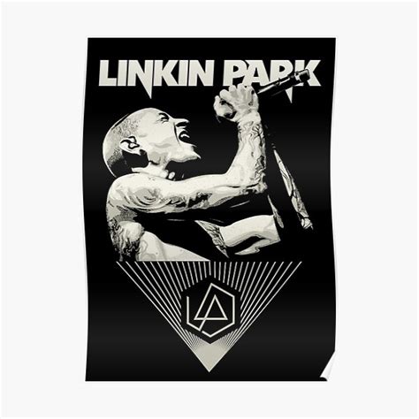 Chester bennington black and white. Chester Bennington Posters | Redbubble