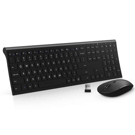 Buy Wireless Keyboard Mouse Jelly Comb 24ghz Ultra Slim Full Size
