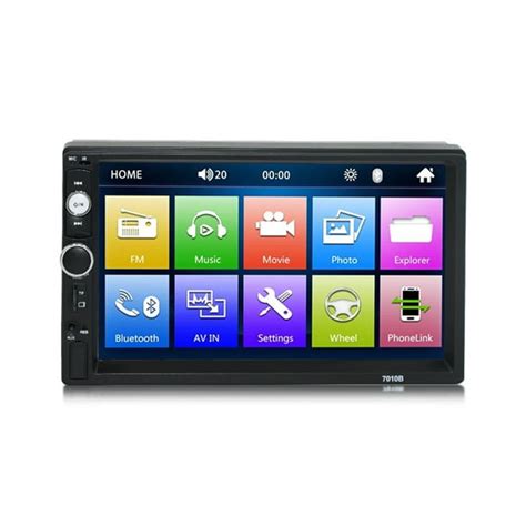 7010b 7in Car Stereo Radio Mp5 Player Fm Usb Aux Bt Touched Screen