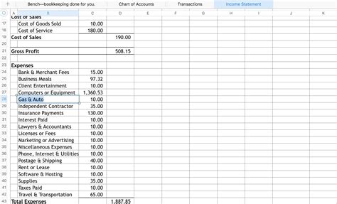 Business Expense And Income Spreadsheet Doctemplates