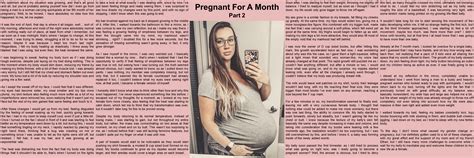 Tg Caption Pregnant For A Month Part 2 By Tgcapscenter On Deviantart