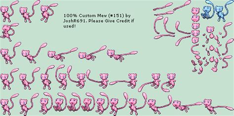 151 Mew Custom Sprite Video Game Sprites