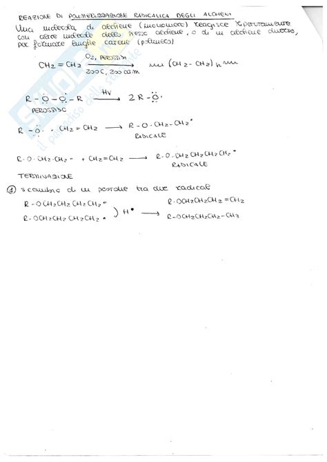 · l'atomo di carbonio appartiene al iv gruppo della tavola periodica e quindi può formare 4 legami covalenti. Schema reazioni: Appunti di chimica organica