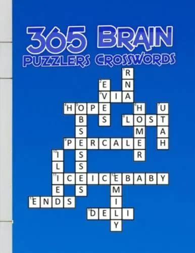 365 Brain Puzzlers Crosswords Expert Crossword Puzzle Books Crossword