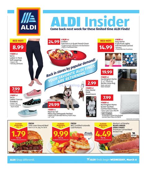 Aldi In Store Ad March 6 – 12, 2019. View the Latest ALDI Flyer and
