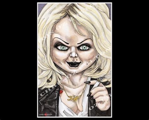 Bride Of Chucky Tiffany Valentine Jennifer Tilly Doll Horror Dark Art
