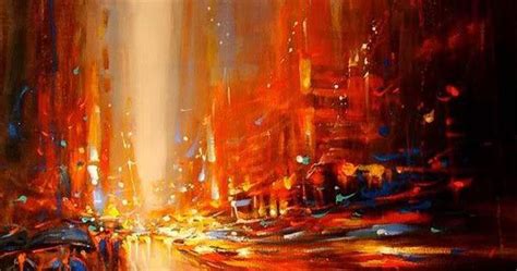 Dynamic Cityscapes Painted With Extreme Energy Modern Vans And Paintings