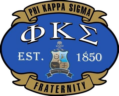 Phi Kappa Sigma Banner Crest Shield Decal Sale 695 Greek Gear®