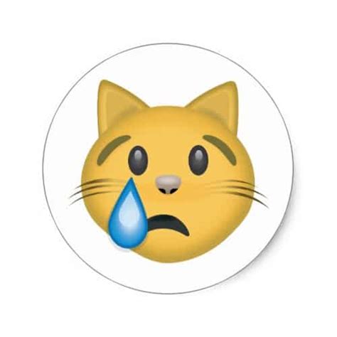 Sad Cat Emoji Emojiprints