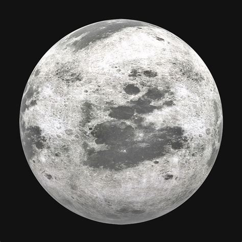 The Moon 3d Asset Realtime Cgtrader