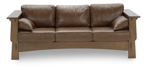 Aurora Leather Mission Sofa Hom Furniture In 2021 Hom Furniture