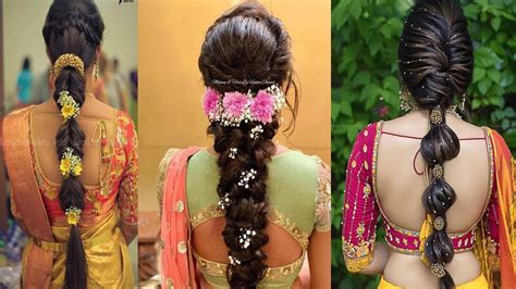 Indian Bridal Hairstyles With Braids Wavy Haircut