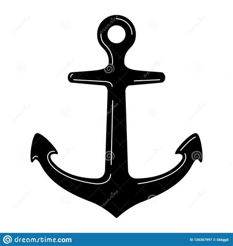 Anchor Vector Boat Icon Logo Pirate Nautical Maritime