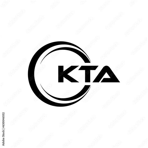 Kta Letter Logo Design With White Background In Illustrator Cube Logo Vector Logo Modern