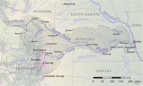 platte river state park map world map