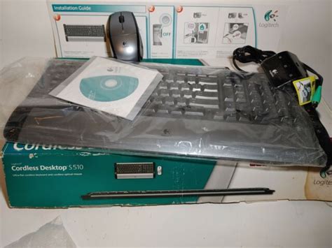Logitech Cordless S510 Wireless Keyboard Mouse And Receiver For Sale