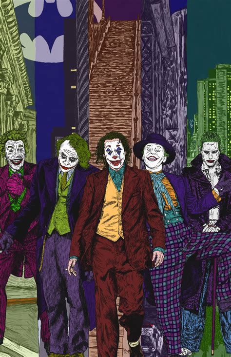 Fan Art Jokers By Instagram Carsoncrawfordartwork Joker Cartoon Batman Comic Art Joker