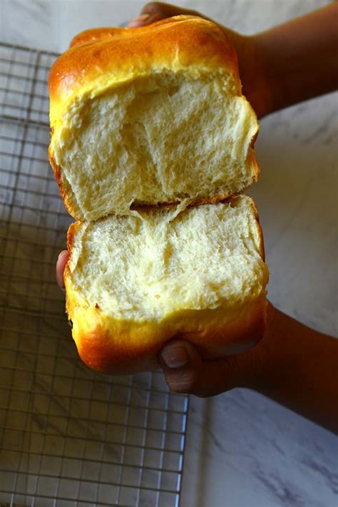 The almond milk bread turned out fluffier and coconut milk bread was denser. Hokkaido Milk Bread | Japanese Milk Bread | OVENTales