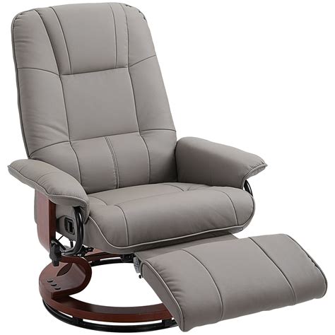 If you are looking for a leather recliner that offers loads of fun, the estright massage recliner has a couple of ways to do so. HomCom Faux Leather Adjustable Manual Swivel Base Recliner ...