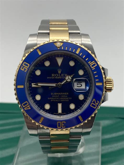 How to wind your rolex (a quick explanation). Rolex SubMariner Blue ref 116613LB 2018 Full set Achat or ...