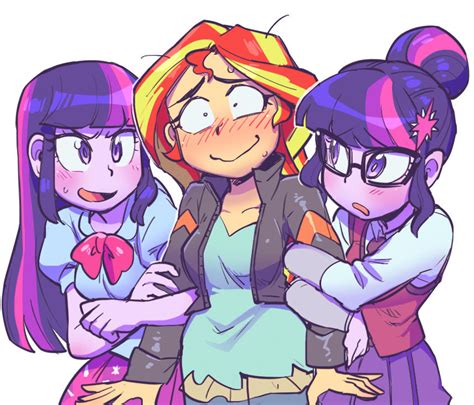 Gee Sunset How Come Your Mom Lets You Have Two Waifus My Little