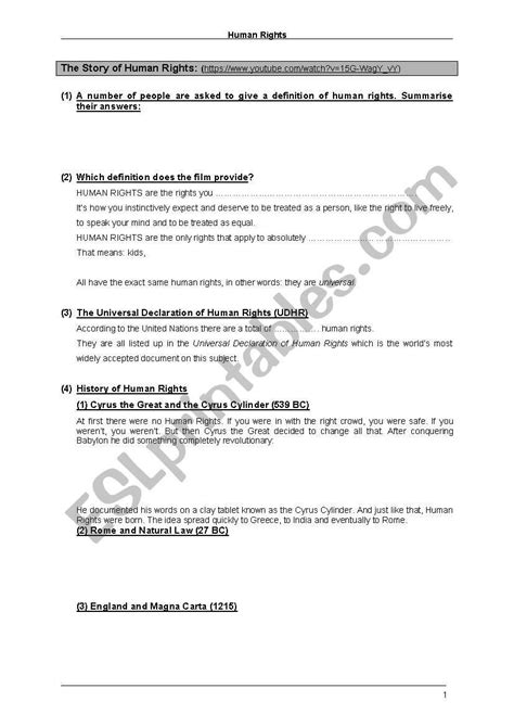 Judge a man by his questions rather than by his answers. I Have Rights Worksheet P 2 Answers - kidsworksheetfun