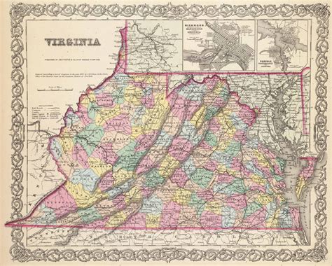 Map Of Virginia Counties 1800 Interactive Map