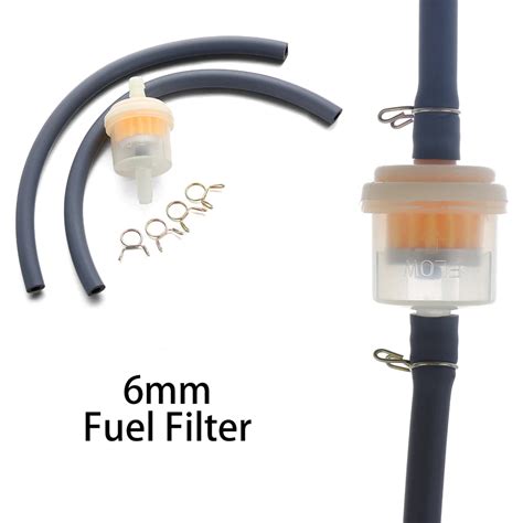 Magnet Inline Gas Fuel Filter Quad Scooter Cleaner Petrol Pipe Gasoline