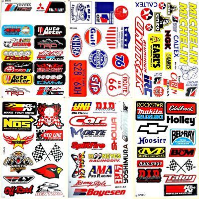Sponsored EBay Vinyl Decals Stickers Motorsport Cars Hot Rod NHRA