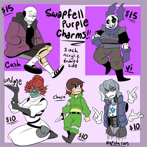 Swapfell Purple Charms Pre Order By Whiteartblood On Deviantart