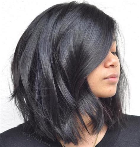 This medium length hairstyle features side swept locks and doesn't use any styling product or anything else like that to ensure that the hair. 90 Sensational Medium Length Haircuts for Thick Hair in 2017