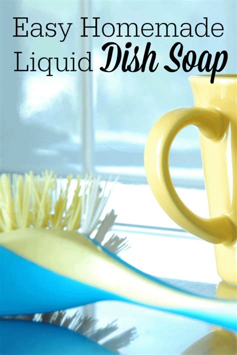 Easy Homemade Liquid Dish Soap
