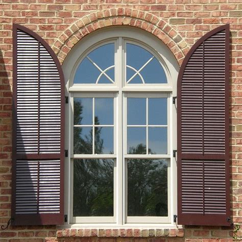 Arched window with black shutters stock image image of building exterior 31755543. Exterior shutters add value and increase the appeal of ...