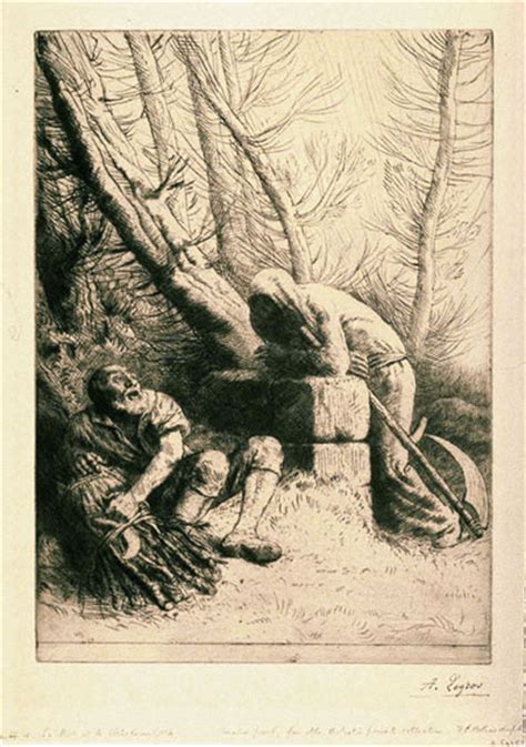 « La Mort et le Bûcheron » illustrée