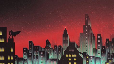 Batman Gotham Skyline Artwork Wallpapers Wallpapers Hd