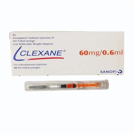 Clexane 60 Mg 06 Ml Enoxaparin Sodium Injection At Rs 460piece Palam Vihar Ext Gurugram