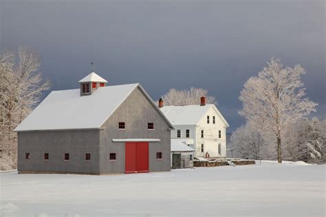What A Beauty Love The Gray Barn With Red Door Red Barn Door Red