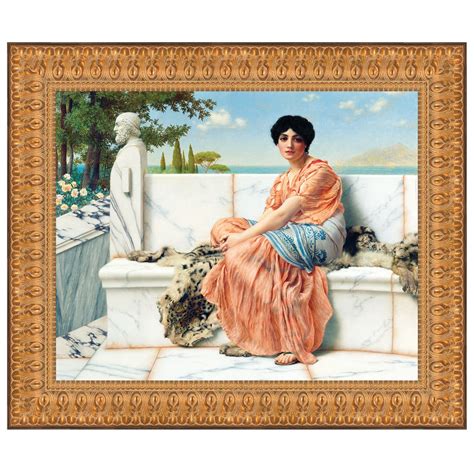Reverie 1904 By John William Godward Framed Painting Print On Canvas Painting Painting