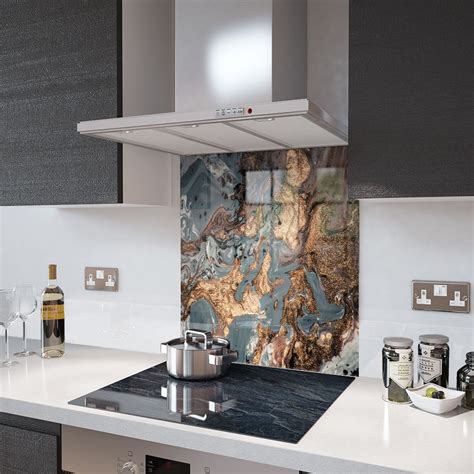 Using white cabinets in the kitchen is a smart design move, as they'll give the space a light and airy feeling. Digital Print Glass Splashback - Made To Measure | Glass ...