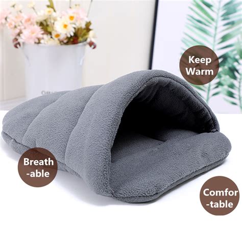New Pet Cat Dog House Kennel Puppy Cave Sleeping Bed Super Soft Mat Pad