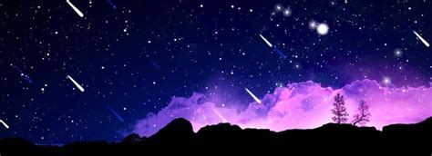 Full Aesthetic Nebula Starry Sky Banner Background Youtube Banner