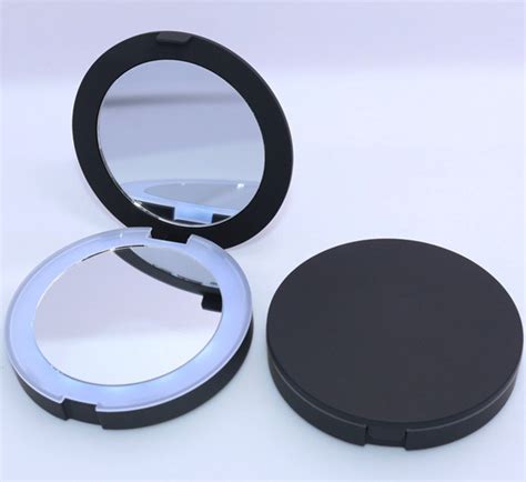 Promotional Led Lighted Pocket Compact Mirror With 5x Magnification China Pocket Led Mirror