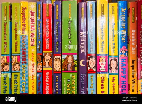 Colorful Best Seller Childrens Novel Book Spines From Childrens