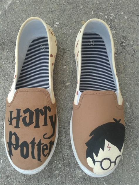 Harry Potter Shoes By Paintedfandomshoes On Etsy